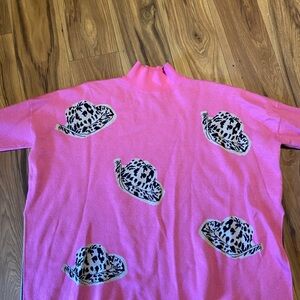 Entro Fuchsia Sweater with Unique Design